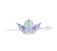 TOYZFRIENDY Han Style Headwear Set Alloy Han Tiara And Hairpin Chinese Ancient Hair Decoration Lightweight Traditional Hanfu Accessories For Photo Props And Costume