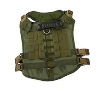 TOYZFRIENDY Harnais Chien Tactique Oxford Résistant et Confortable Gilet Service pour Chien de Travail Facile à Porter et Ajustable Accessoire Extérieur Polyvalent pour Grands Chiens