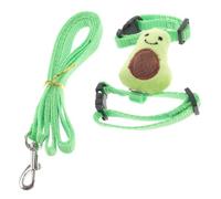 TOYZFRIENDY Harnais Lapin et Laisse Ajustables pour Petit Animal Ensemble Confortable et Décoratif pour Hamster Lapin Promenade Extérieure et Photos Vert S