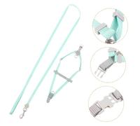 TOYZFRIENDY Harnais pour Chats et Laisse Réglables en Nylon Doux, Taille S, Couleur Verte, Kit Anti-Fugue pour Promenade Extérieure, Adapté aux Chatons et Petits Animaux de Compagnie