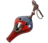 TOYZFRIENDY Instrument à Vent Ocarina Alto Céramique 6 Trous pour Garçon et Filles Débutants Pratique Facile en Intérieur Couleur Aléatoire