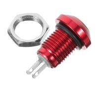 TOYZFRIENDY Interrupteur Bouton-poussoir Métallique Rond Auto-réarmant Compact pour Véhicules et Appareils Ménagers