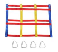 TOYZFRIENDY Jeu Escalade Extérieur pour Garçon Fille Filet Escalade Coloré et Parcours Obstacle pour Renforcer Coordination et des Filles et Garçons