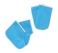 TOYZFRIENDY Kit de Paraffine Thermorétente pour Mains et Pieds, de Moufles de Chaussettes en Coton Isolant Bleu Foncé, Accessoires de Bain de Cire pour Spa et Soin à Domicile