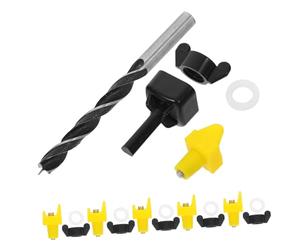 TOYZFRIENDY Kit Installation Abreuvoir Poules Automatique avec Tétines Jaunes Outil et Foret pour Seaux Réservoirs et Tuyaux Système Polyvalent pour Volailles et Maintien Propreté