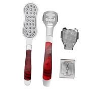 TOYZFRIENDY Kit Râpe Pédicure Inox pour Pied Grattoir Exfoliant Léger Outil Soin Nettoyage Peau Morte et Callosités