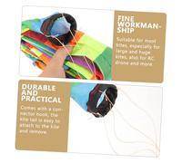 TOYZFRIENDY Kite Tail Tube Reusable Outdoor Streamer with Connector Hook for Teens Garden and Beach Flying