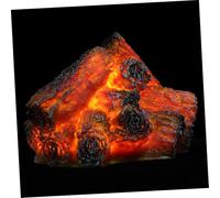 TOYZFRIENDY Lampe LED Flamme Simulée sans Flamme Résine Lumière Artificielle pour Décoration Intérieure Noël Ambiance Chauffage Veilleuse Facile à Utiliser sans Piles