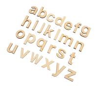 TOYZFRIENDY Lettres en Bois Naturel à Décorer Soi-même Alphabet Graffiti, Lot de Lettres Minuscules pour Décoration Mariage, Loisirs Créatifs et Apprentissage Garçon et Filles, Présent