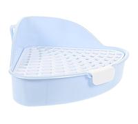 TOYZFRIENDY Litière pour et Petits Animaux Bac Plastique Antidérapant avec Crochet Fixe Accessoire Hygiénique pour Cage de Rongeurs Convient à Lapins Cochons et Chinchillas Facile à Nettoyer