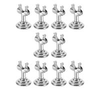 TOYZFRIENDY Lot de 10 Porte-Étiquettes Métalliques U Forme U Petit Format Argenté Pinces Porte-Étiquettes pour Boulangerie Support Vertical Stable pour Affichage Prix en Supermarché et