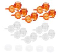 TOYZFRIENDY Lot de 10 Tubes de Gloss à Lèvres Nid D'abeille 5 Ml Transparents et Bruns Rechargeables pour Maquillage DIY Usage Quotidien Voyage