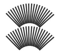TOYZFRIENDY Lot de 100 Pinces à Cheveux Plates en Métal Noires Accessoires DIY pour Coiffures Clips Latéraux Courbés pour Femmes Épingles Longues Antidérapantes pour Chignons et Coiffures