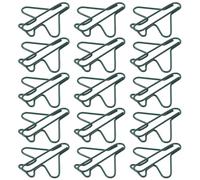 TOYZFRIENDY Lot de 100 Trombones Décoratifs en Métal Vert Foncé, Forme Avion Créative, Clips Fantaisie pour Agenda, Scrapbooking et Organisation Bureau, Marque-pages Amusants et