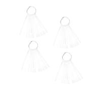 TOYZFRIENDY Lot De 150 Planches D'entraînement Au Vernis à Ongles Taille Standard Fonction Présentation Professionnels Du Nail Art Salon De Manucure Transparent Sans Bavures