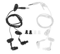 TOYZFRIENDY Lot de 2 Écouteurs de Natation Étanches 35 MM Intra-Auriculaires Flexibles en Plastique Bouchons D’Oreille pour Adultes Blanc et Noir Protection Auditive pour Piscine et