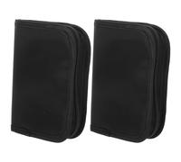 TOYZFRIENDY Lot de 2 Étuis pour Lecteur de Glycémie Noirs Pochette Portable Isotherme pour Stylo à Insuline Organiseur Compact pour Remède Voyage Travail et Gestion du Diabète