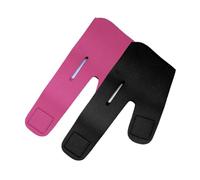 TOYZFRIENDY Lot de 2 Masques Liftants Visage Forme V Ajustables, Ceintures Élastiques Menton et Masséter, Bandeaux Amincissants pour Visage Fin, Sommeil Calme et Maintien Peau, Noir et Rose