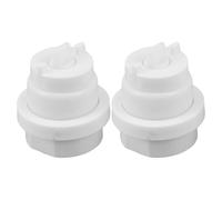 TOYZFRIENDY Lot de 2 Pièces de Rechange pour Distributeur Automatique de Dentifrice Mural, Kit de Pompe Blanc, Accessoires Presse-tube Hygiéniques pour Salle de Bain, Réparation