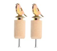 TOYZFRIENDY Lot De 2 Sifflets à Oiseaux en Bois Manuel, Jouet Éducatif pour Garçon Et Filles, Reproduction Authentique des Chants D’Oiseaux, Apprentissage Sonore, Jeu en Plein Air Familial