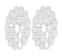 TOYZFRIENDY Lot de 2 Supports Spirales pour Tiges de Fleurs, Organiseur Floral en Plastique Solide, Insert de Vase 12 Mm 20 Emplacements, Accessoire Polyvalent pour Arrangement Floral