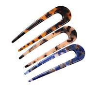 TOYZFRIENDY Lot De 3 Épingles à Cheveux En Acétate D'acide De Taille Moyenne, Épingles Françaises Pour Femmes Cheveux Épais, Accessoires Coiffure Chignon Élégant Pour Usage Quotidien