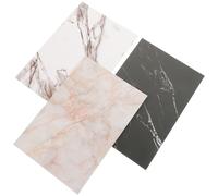 TOYZFRIENDY Lot de 3 Toiles de Fond Photo Marbre Réutilisables Petit Format Motif Délicat Léger et Solide Arrière-Plan pour Photographie de Bijoux Cosmétiques et Produits Fond Photo