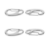 TOYZFRIENDY Lot De 4 Crochets pour Cordage De Bateau Mousqueton Système De Suspension De Câble Crochet À Ressort Fixe Coulissant pour Corde D' Ancrage pour Cordage De