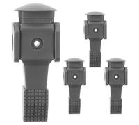 TOYZFRIENDY Lot de 4 Figurines de Joueurs de Foot Gris Pièces de Remplacement Mini Foot Composantes Précises de Loisirs Accessoires Solide pour Jeu Interactif Entre Amis