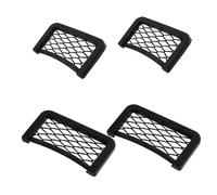 TOYZFRIENDY Lot De 4 Filets De Rangement en Maille pour Voiture Camping-Car Compartiment De Rangement Latéral pour Siège Auto De Rangement pour Objets Essentiels Filet Noir