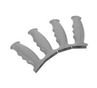 TOYZFRIENDY Lot de 4 Housses Antidérapantes pour Poignées de Fauteuil Roulant et Déambulateur, Gris, 12,2 Cm, en Matériau Robuste, Compatibles Rollators et Scooters de Mobilité,