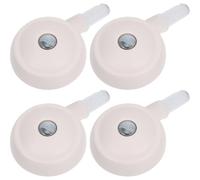 TOYZFRIENDY Lot de 4 Roulettes Pivotantes Universelles Blanches pour Poussette Bébé, Silencieuses et Résistantes à L’abrasion, Roues Amovibles à 360° Compatibles Trotteurs, Accessoires
