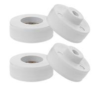 TOYZFRIENDY Lot de 4 roulettes pour Porte de Serrage Galvanisées, Support de Rail à Galet Fente, Rouleaux Suspendre Robustes pour Portes Coulissantes de Jardin et Grange, Accessoires