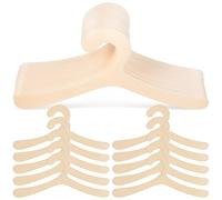 TOYZFRIENDY Lot de 40 Cintres pour Vêtements D’Animaux de Compagnie, Petits Cintres en Plastique Beige 19 Cm pour Chiens et Chats, Porte-vêtements Pratiques pour Rangement et Séchage