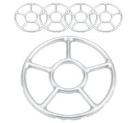 TOYZFRIENDY Lot De 5 Anneaux Support Pour Cuisinière à Gaz, Grosse Taille, En Métal Robuste, Antidérapant, Accessoires Cuisine Multifonction Pour Wok, Casserole Et Cafetière, La Cuisine à Gaz