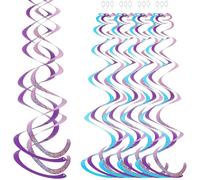 TOYZFRIENDY Lot de 5 Sets de Décorations Suspendues Tourbillonnantes en Spirale Holographiques Multicolores Ornements de Fête pour Anniversaire Mariage Noël Décoration Plafond et Murale