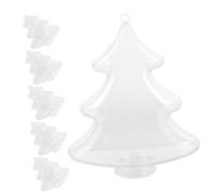 TOYZFRIENDY Lot De 6 Boîtes De Noël Transparentes En Forme De Spree Grandes Mini Décorations De Noël Faveurs De Réveillon Avec Bonbons Boîtes À Dragées Petites