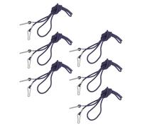TOYZFRIENDY Lot de 6 Lanières Anti-Perte pour Moufles Garçon et Filles, Cordon Tour de Cou Réglable en Ficelle Bleu Marine, Sangles pour Sports d'hiver et Activités de Plein Air, Taille