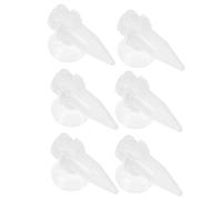 TOYZFRIENDY Lot De 6 Tubes D'alimentation Pour Aquarium, Mangeoire à Crevettes En Plastique Transparente, Mini Distributeur Automatique, Ventouse, Compact Pour Élevage Et Aquarium D'animaux Aquatiques