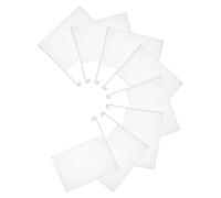 TOYZFRIENDY Lot de 8 Drapeaux Blancs Unis pour Vitre de Voiture 30X45 CM avec Mât 43 CM Drapeaux Vierges Résistants aux Intempéries pour Événements Sportifs Défilés et Personnalisation