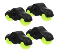 TOYZFRIENDY Lot de 8 Tapis de Base Antidérapants pour Home Trainer avec 8 Balles de Tennis, Stabilisateurs à Bascule en Caoutchouc pour Vélo D'intérieur, Réducteur de Vibrations et