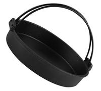 TOYZFRIENDY Marmite en Fonte Épaisse 18 CM Double Poignée Marmite Sèche Polyvalente en Fer pour Cuisson Sukiyaki Fondue et Plats Mijotés Ustensile Cuisine Pratique pour Usage Intérieur et