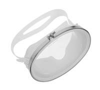 TOYZFRIENDY Masque de Plongée Intégral Ovale pour Adulte Verre Trempé Antibuée Structure Inoxydable Blanche Système Étanche Anti-Fuite Confortable et Ajustable pour Snorkeling et Plongée