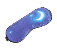 TOYZFRIENDY Masque Yeux Pour Dormir En Soie Naturelle Imprimée, Thérapie Par Compression Et Refroidissement Réglable, Masque De Sommeil Pour Adultes, Usage Maison Et Voyage