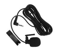TOYZFRIENDY Microphone Externe pour Interphone avec Haut Parleur Bouton Poussoir Large Cordon Spiralé Clip Épaule pour Communication Facile Compatible Autoradio et Caméra de Recul