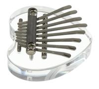 TOYZFRIENDY Mini Kalimba 8 Touches Cristal Forme Cœur Petit Instrument de Musique Portable pour Débutants Piano à Pouces Léger et Facile à Transporter pour L'Apprentissage Musical et