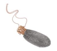 TOYZFRIENDY Mini Sac Filet Métallique Pochette Portefeuille Vintage avec Couvercle à Visser pour Bijoux Et Monnaie Accessoire De Voyage pour Femme