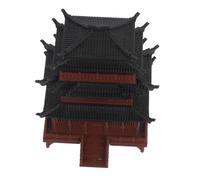 TOYZFRIENDY Miniature Pagoda Pavilion Printed Chinese Style Ornament for Micro Landscape Aquarium Bonsai Zen Garden Decoration with Detailed Ancient Architecture Design