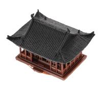 TOYZFRIENDY Miniature Pavillon Japonais Décoratif Pavillon Zen Jardin Statue Micro Paysage Asiatique pour Bureau et Maison Ornement Paisible pour Aménagement de Micropaysage