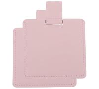 TOYZFRIENDY Miroir de Maquillage Portable 2 Pièces en Acier Inoxydable Rose avec Couvercle Miroir de Beauté Compact pour Femme pour Voyage et Usage Quotidien